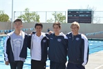 FAB FOURSOME BREAKS 400 FREE RELAY NHS TEAM RECORD